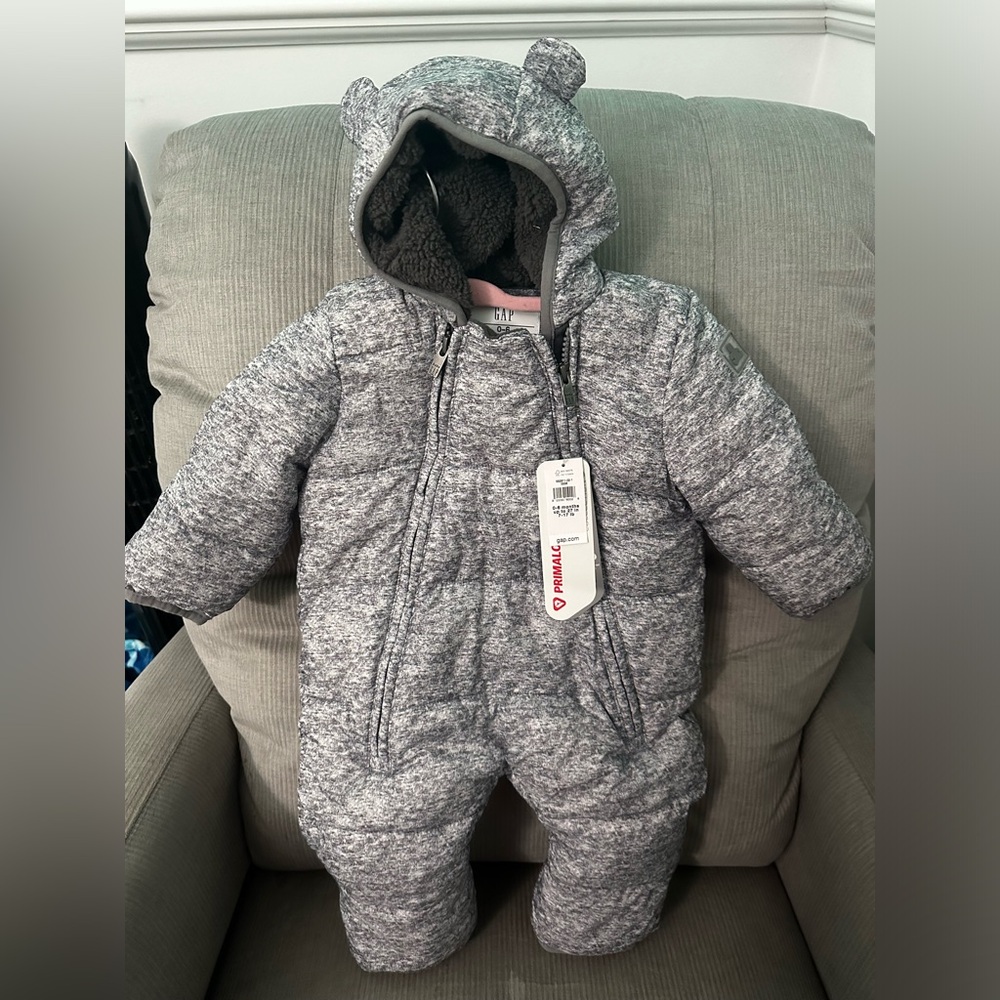 Baby fleece lined snow suit